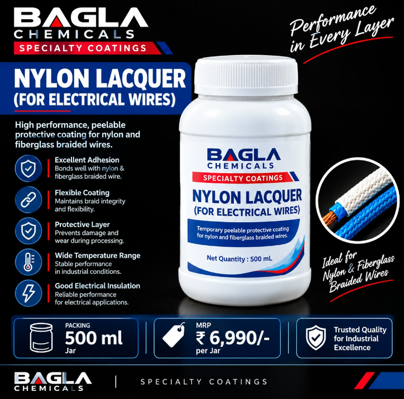 Nylon Lacquer for Electrical Wires supplied product information and packaging