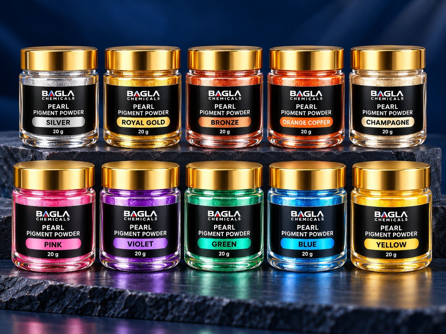Pearl Pigment Powder – Premium 10 Shade Set - Bagla Chemicals